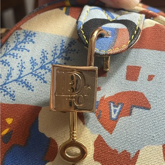 Christian Dior graffiti mini Boston barrel bag  creation of John Galliano 2000 - Picture 3 of 6